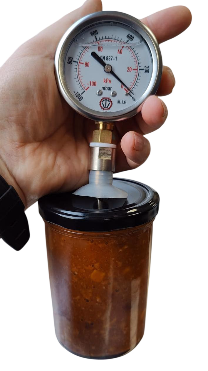 Vakuummeter mit Einstoßdorn Vakuummeter mit Einstoßdorn