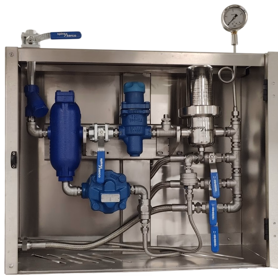 EMERITO Dampfbaugruppe (freigestellt) Vakuummeter mit Einstoßdorn